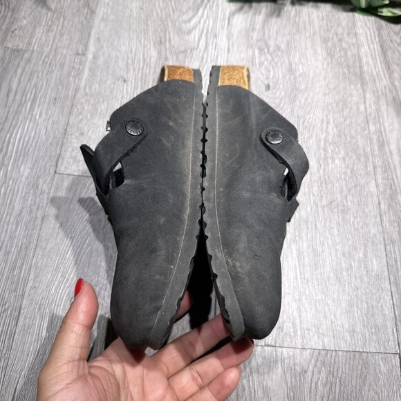 Birkenstock Womens Birkis Boston Clogs Black Birko Flor Leather Size 36 EU 5 US main image 3